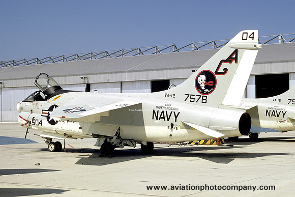 US Navy VA-12 LTV A-7E 157578/AG-504 (1972)
