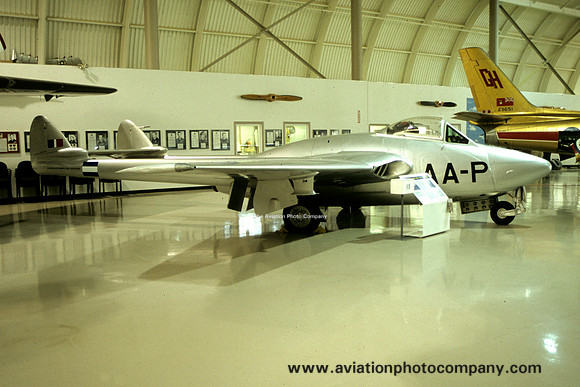 RCAF De Havilland Vampire FB.6 AA-P at the Hamilton Museum (2004)
