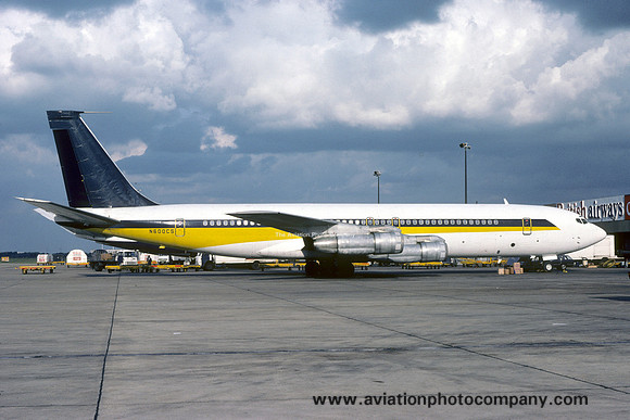 Ex Singapore Airlines Boeing 707-300B N600CS at London Heathrow (1980)