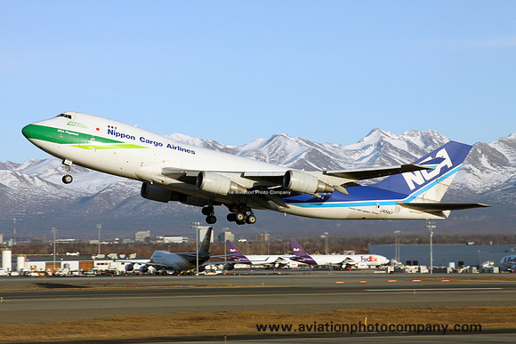 Nippon Cargo Airlines Boeing 747-400F JA04KZ at Anchorage (2016)