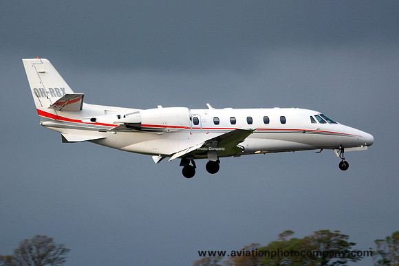 Cessna 560 OH-RBX at Prestwick (2013)