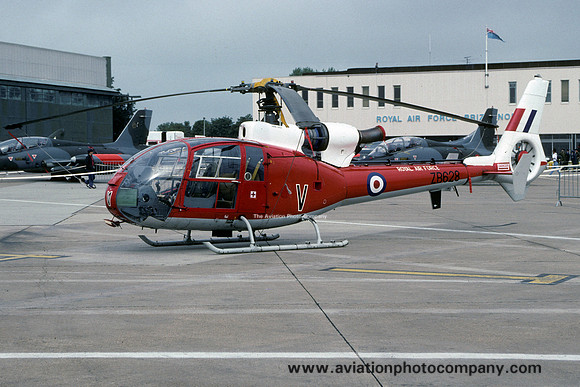 RAF 2 FTS Westland Gazelle HT.3 ZB628/V at RAF Brize Norton (1992)