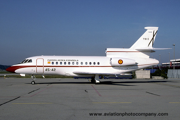 Spanish Air Force Gr 45 Dassault Falcon 900B T.18-3/45-42 (2003)