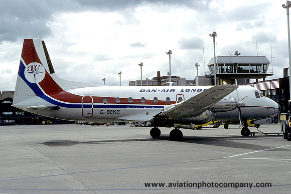 Dan Air London Hawker Siddeley HS748 G-BEKG (1981)
