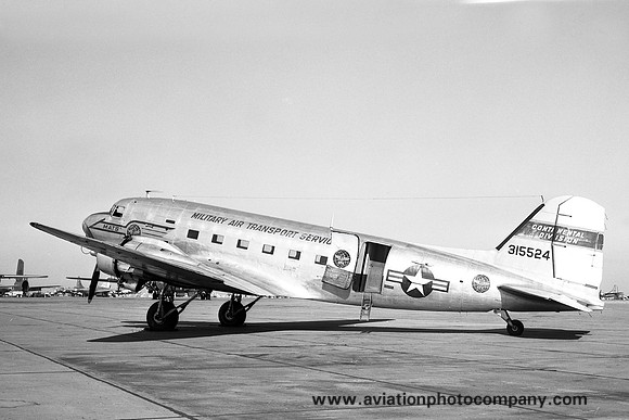 USAF MATS Continental Division Douglas VC-47A Dakota 43-15524 (1949)