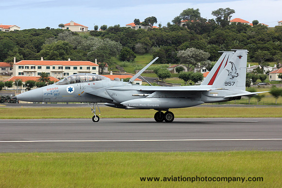 Israeli Air Force 106 Squadron McDonnell Douglas F-15D Eagle 957 at Lajes (2015)