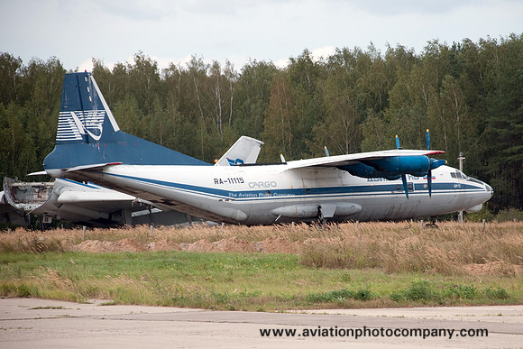 Avial NV Antonov An-12TB RA-11115 at Chakalovsky (2012)