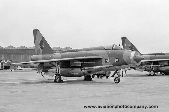 RAF 11 Squadron English Electric Lightning F.6 XS927/H at RAF Binbrook (1979)