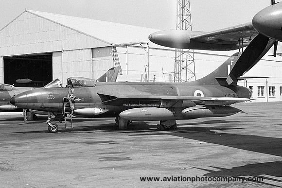 RAF Harrier Conversion Flight Hawker Hunter FGA.9 XJ640/F at RAF Luqa (1970)