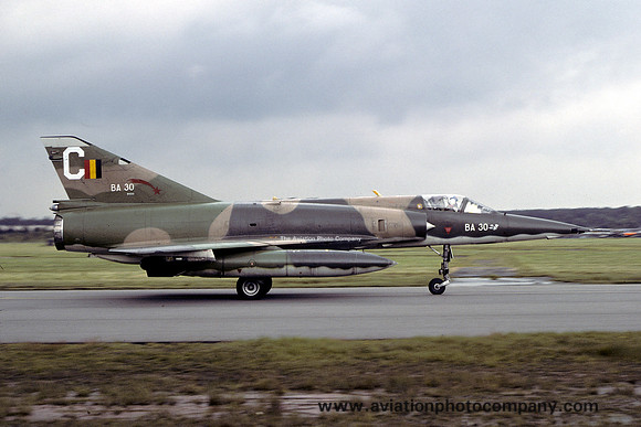 Belgian Air Force 2 Wing 2 Sml Dassault Mirage 5BA BA-30/C (1980)