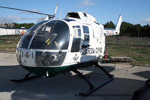 Spanish Guardia Civil MBB Bo105CB HU.15-71 stored at Torrejon (2013)
