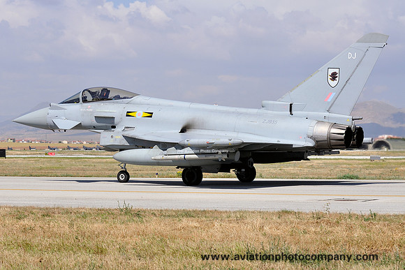 RAF 11 Squadron BAE Typhoon FGR.4 ZJ935/DJ at Anatolian Eagle (2015)