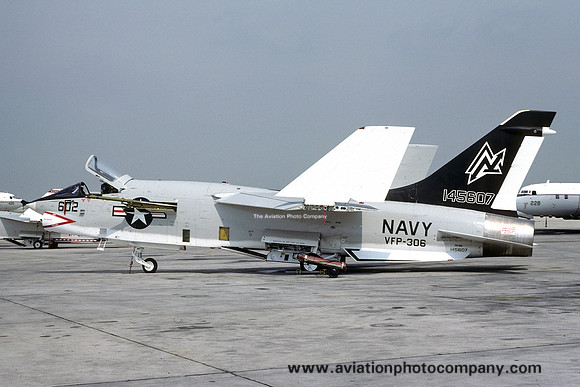 US Navy VFP-306 Chance RF-8G Crusader 145607/ND-602 (1976)