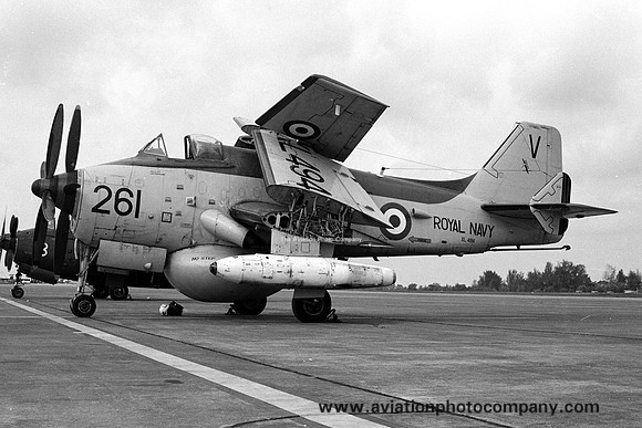 Royal Navy 849 Squadron Fairey Gannet AEW.3 XL494 at RAF Tengah (15.08.1966)