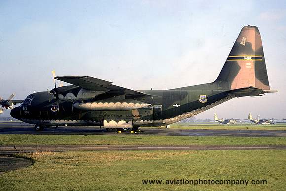 USAF 317 TAW Lockheed C-130E Hercules 70-1265 at RAF Mildenhall (1978)