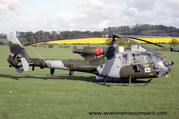 AAC 2 Flight Westland Gazelle AH.1 XX399 at Middle Wallop (1992)