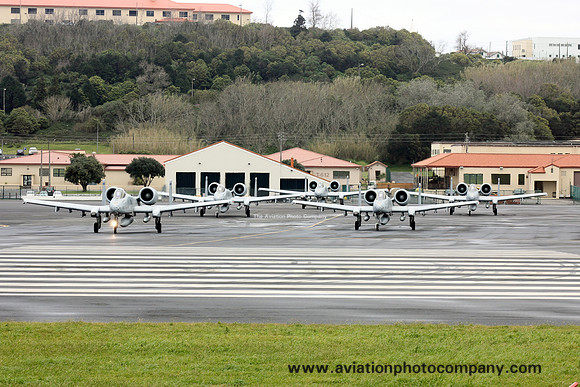 USAF 355th Fighter Wing Fairchild A-10Cs at Lajes (2013)