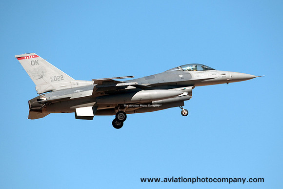 USAF Oklahoma ANG 125 FS GD F-16C 89-2022/OK at Davis Monthan AFB (2013)