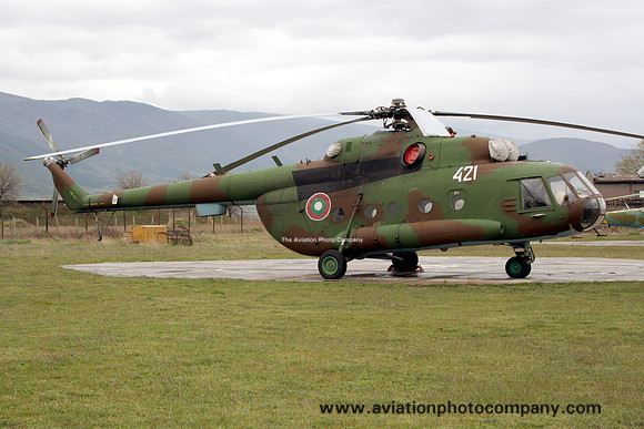 Bulgarian Air Force 24 VAB Mil Mi-17 421 at Krumovo (2013)