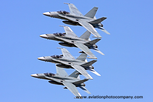 RAAF McDonnell Douglas F/A-18A Formation Flypast (2008)