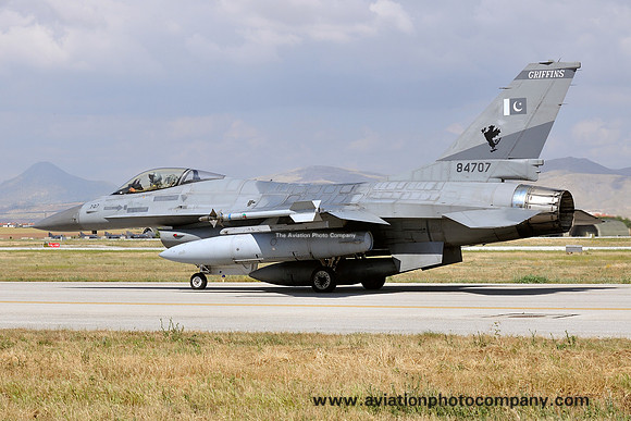 Pakistani Air Force 9 Squadron GD F-16A 84707 at Anatolian Eagle (2015)