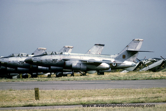 French Air Force Sud Vautour IIN 318 stored at Chateaudun (1975)