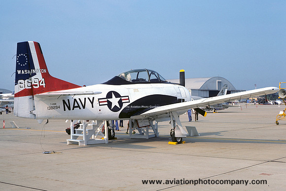 US Navy Washington North American T-28B Trojan 138294 (1976)