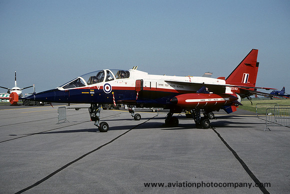 ETPS Sepecat Jaguar T.2 XX145 at IAT Boscombe Down (1992)
