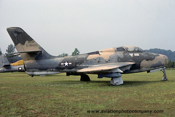 USAF Republic F-84F Thunderstreak 52-6476 displayed at Calhoon (1983)
