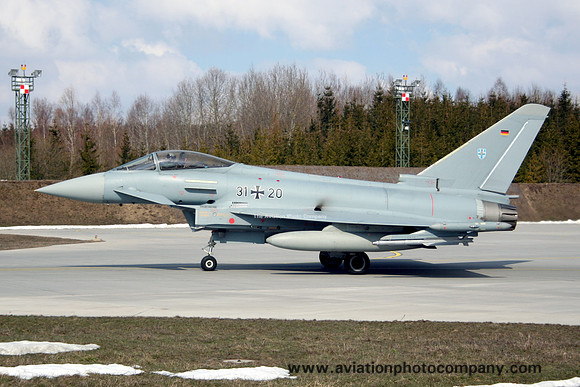 German Air Force JG73 Eurofighter EF-2000 31+20 at Laage (2013)