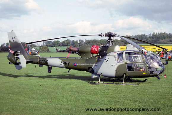 AAC 656 Squadron Westland Gazelle AH.1 XZ318/V at Middle Wallop (1992)