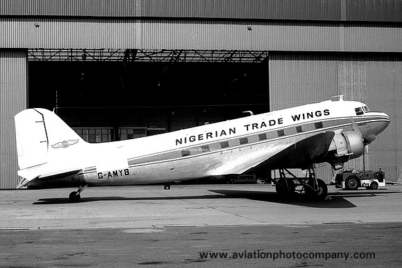 Nigerian Trade Wings Douglas C-47 Dakota G-AMYB (1972)