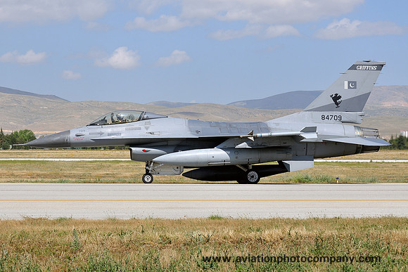 Pakistani Air Force 9 Squadron GD F-16A 84709 at Anatolian Eagle (2015)