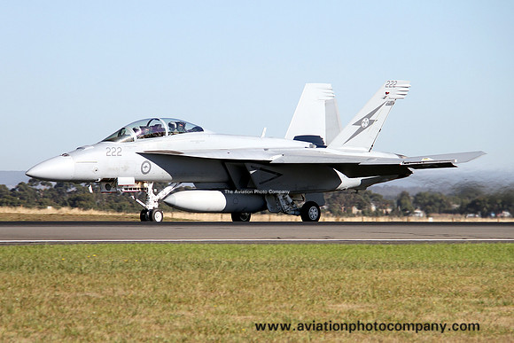 RAAF 1 Squadron McDonnell Douglas F/A-18F A44-222 at RAAF Williamtown (2013)