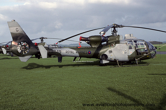 Royal Marines 3 CBAS Westland Gazelle AH.1 XW849/G (1992)