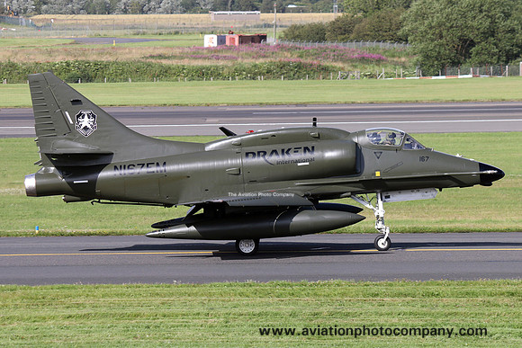 Draken International Douglas A-4M Skyhawk N167EM at Prestwick (2015)