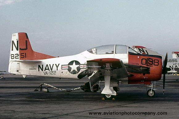 US Navy VA-122 North American T-28B Trojan 138251/NJ-098 (1969)