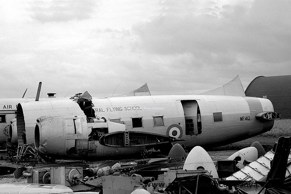 RAF ex  CFS Vickers Varsity T.1 WF412 at Kemble (1968)