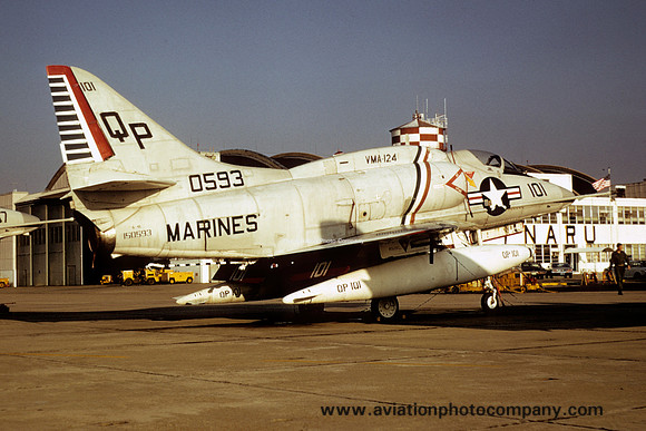 USMC VMA-124 Douglas A-4L 150593/QP-101 (1973)