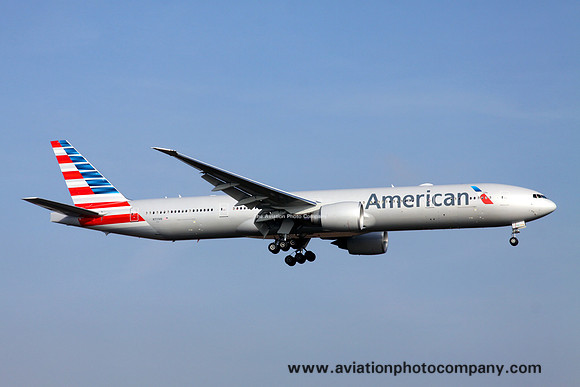 American Airlines Boeing 777-300ER N717AN at London Heathrow (2013)
