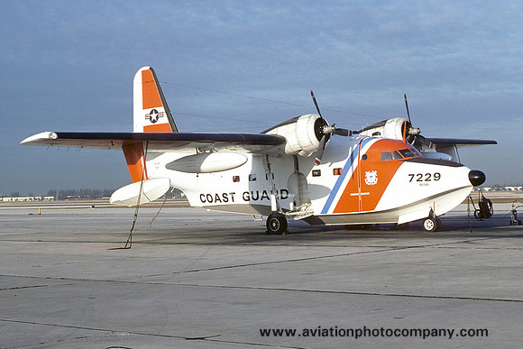 US Coast Guard Miami Grumman HU-16E Albatross CG7229 at Opa Locka (1977)