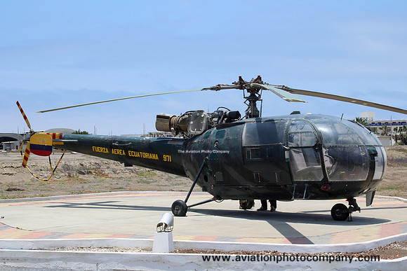 Ecuadorian Air Force Sud Alouette III FAE971 preserved at Salinas (2014)