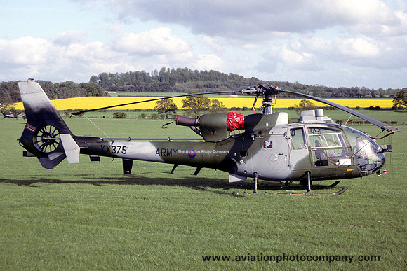 AAC 658 Squadron Westland Gazelle AH.1 XX375 at Middle Wallop (1992)
