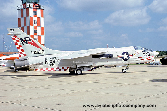 US Navy VF-211 Chance F-8J Crusader 149210/NP-103 (1974)