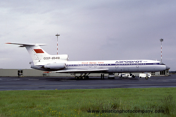 Aeroflot Tupolev Tu-154 CCCP-85410 at Newcastle IAP (1981)