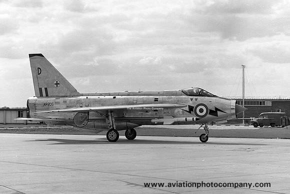 RAF 111 Squadron English Electric Lightning F.3 XP706/D at RAF Wattisham (1967)