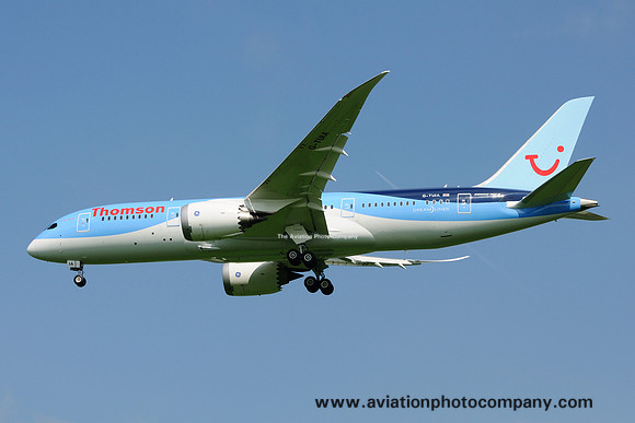 Thomson Boeing 787-8 G-TUIA on delivery flight to Manchester (2013)
