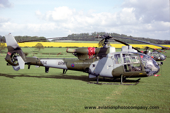 AAC 7 Regiment Westland Gazelle AH.1 XX394 at Middle Wallop (1992)
