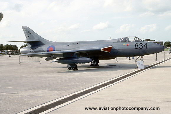 Royal Navy FRADU Hawker Hunter GA.11 XF301/VL834 (1992)