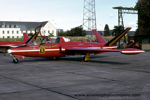 Belgian Air Force Diablo Rouge Fouga Magister MT-15 (1974)